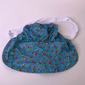 Like-New Blue Floral Bonnet